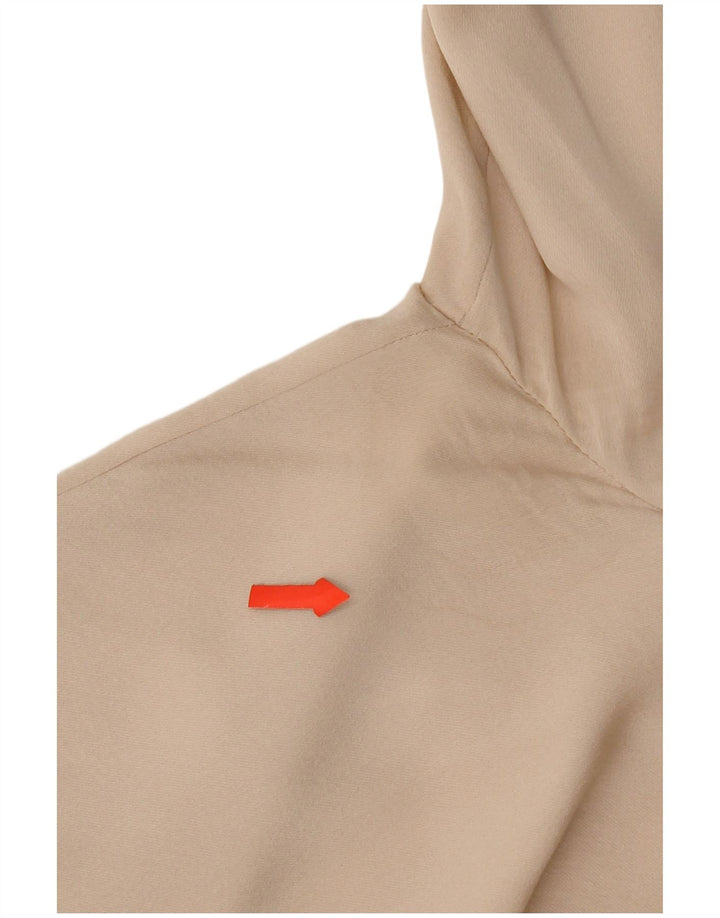 Max Mara skjortebluse til kvinder UK 10 Small Beige Colourblock