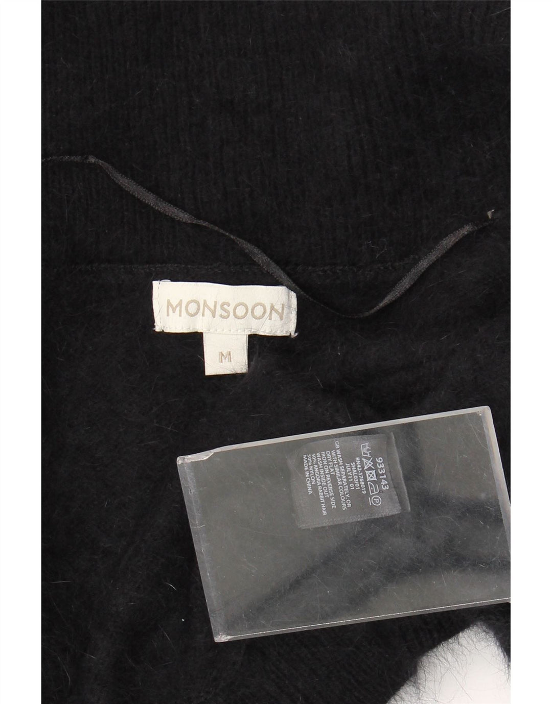 MONSOON Dame 3/4 ærmet Bolero Cardigan Sweater UK 12 Medium Sort