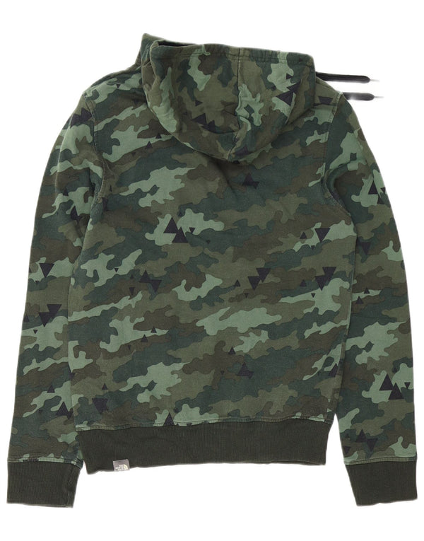 The North Face Herre Grafisk Hoodie Jumper XS Grøn Camouflage Bomuld
