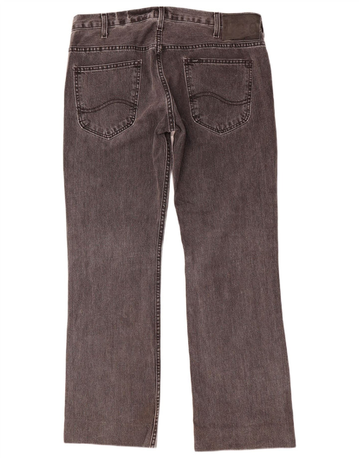 Lee Herre Knox Straight Jeans W36 L32 Grå Bomuld