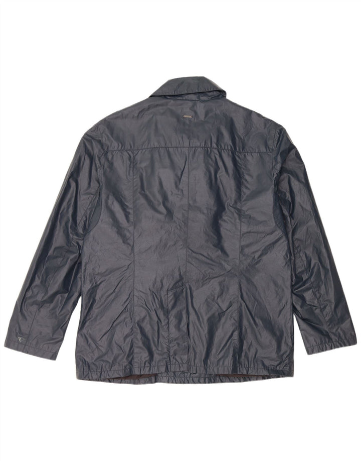 DKNY Regnjakke til mænd UK 42 XL Marineblå Bomuld