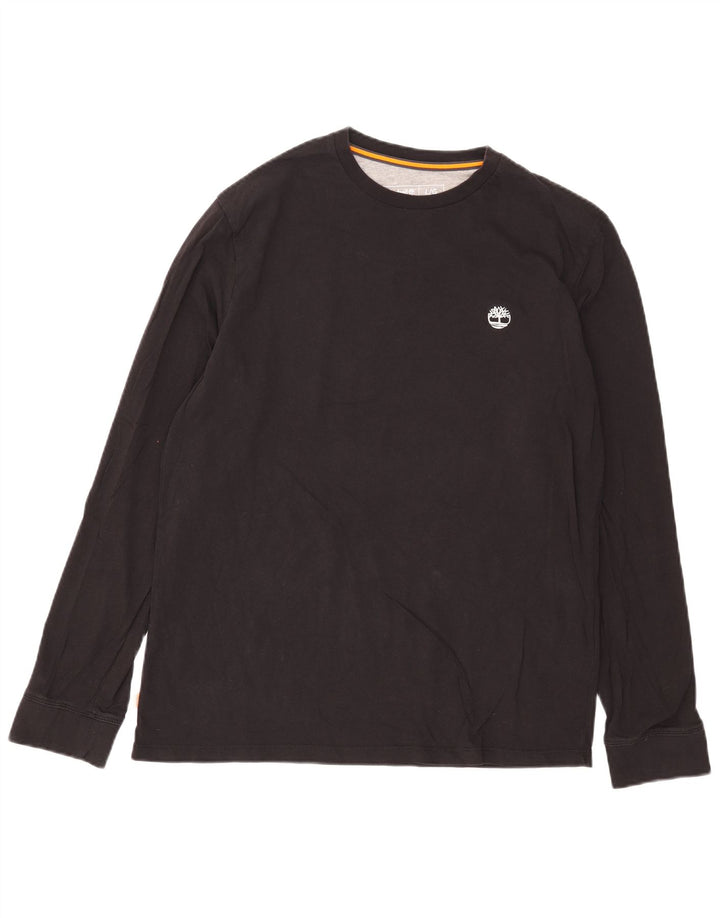 Timberland Herre Slim Fit Top Langærmet Stor Sort Bomuld