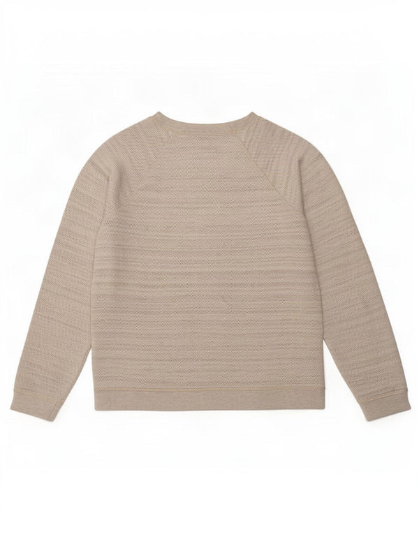 Fat Face Dame Sweatshirt Jumper UK 16 Stor Grå Bomuld