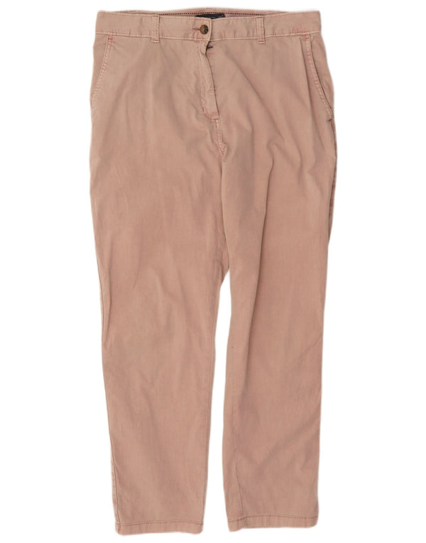 Marks & Spencer Dame Slim Chino Bukser UK 12 Medium W30 L28 Pink Bomuld