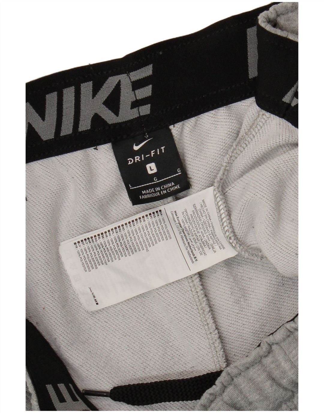 Nike Herre Dri Fit træningsdragt Bukser Joggers Large Grå Polyester