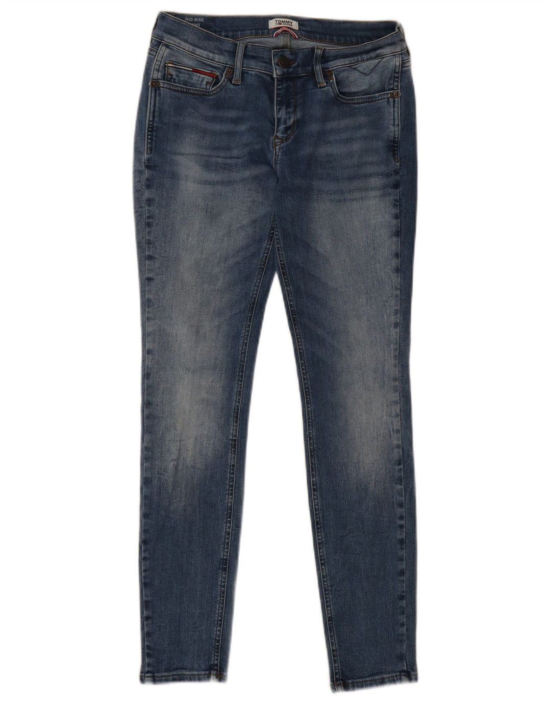 Tommy Hilfiger Dame Skinny Jeans W29 L30 Blå Bomuld