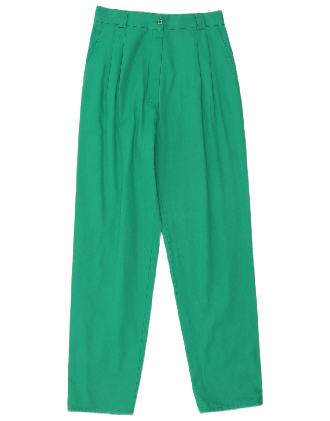 VINTAGE Højtaljede Chinobukser IT 42 Medium W26 L30 Turkis