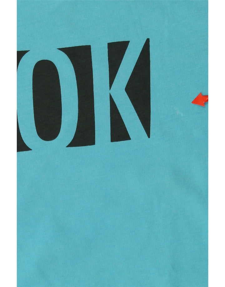 REEBOK Herre Grafisk T-Shirt Top XL Blå
