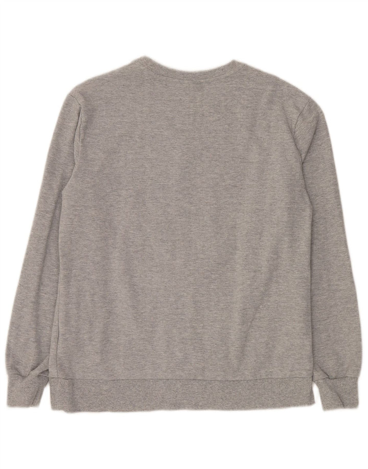 ELLESSE Grafisk sweatshirt til mænd mellem grå bomuld
