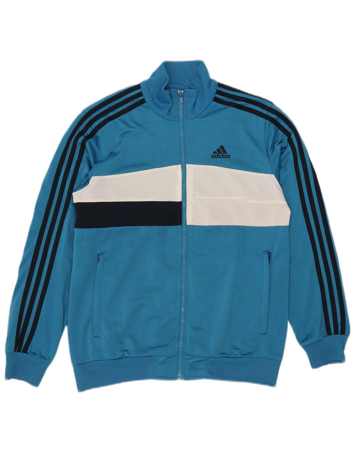 Adidas Træningsdragt til mænd Topjakke XS Blå Colourblock Polyester