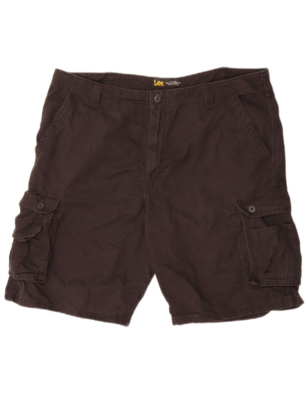 Lee Herre Cargo Shorts W42 2XL Sort Bomuld