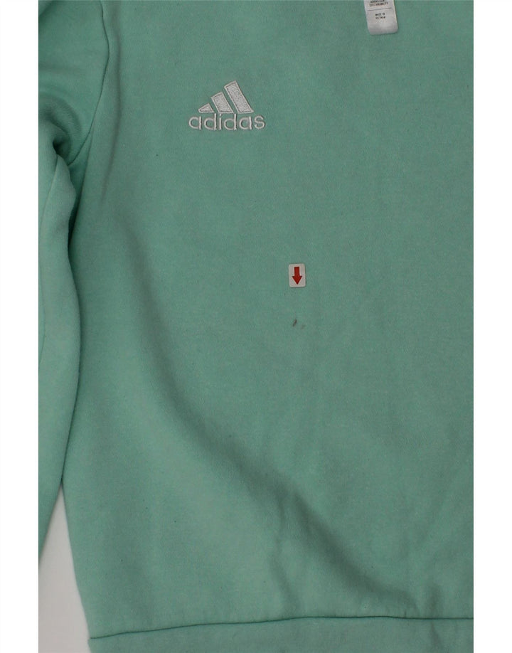 Adidas Boys Sweatshirt Jumper 7-8 år Grøn Bomuld