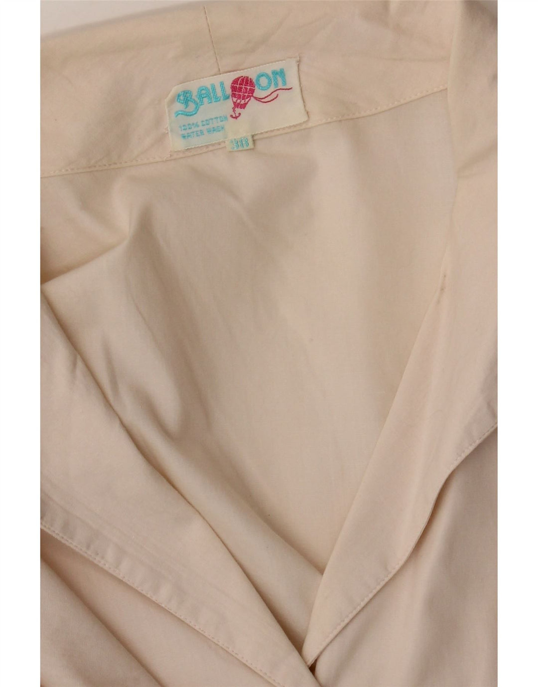 BALLOON Womens Short Sleeve Shirt Blouse EU 38 Medium Beige Vintage Balloon and Second-Hand Balloon from Messina Hembry 