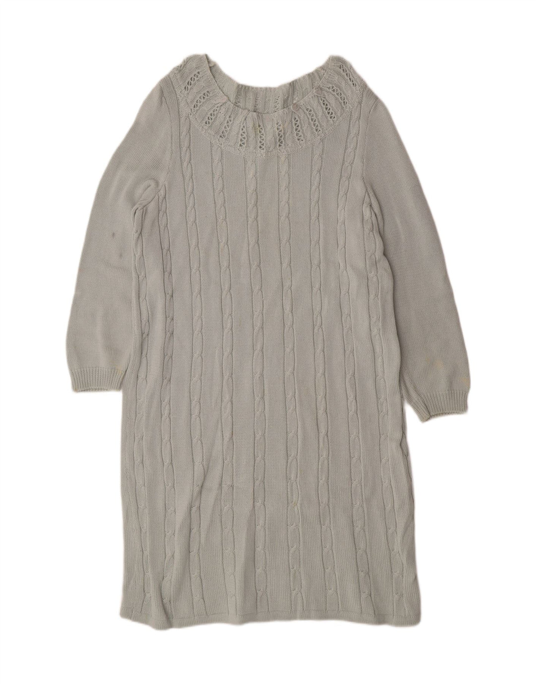 VINTAGE Womens Jumper Dress UK 16 Large Green