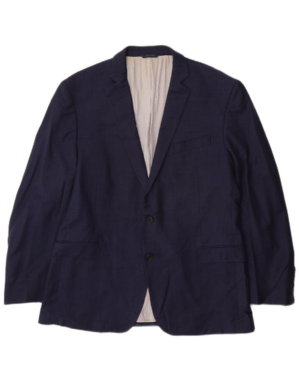 Brooks Brothers Herre Regent Fit Blazer Jacket UK 44 2XL Navy Blue Wool