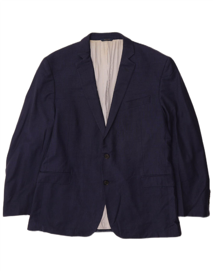 Brooks Brothers Herre Regent Fit Blazer Jacket UK 44 2XL Navy Blue Wool