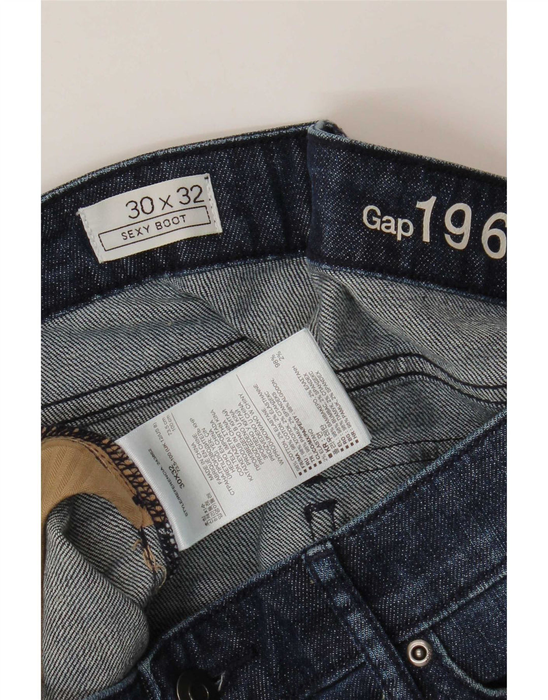 Gap Dame Bootcut Jeans W30 L32 Blå Bomuld