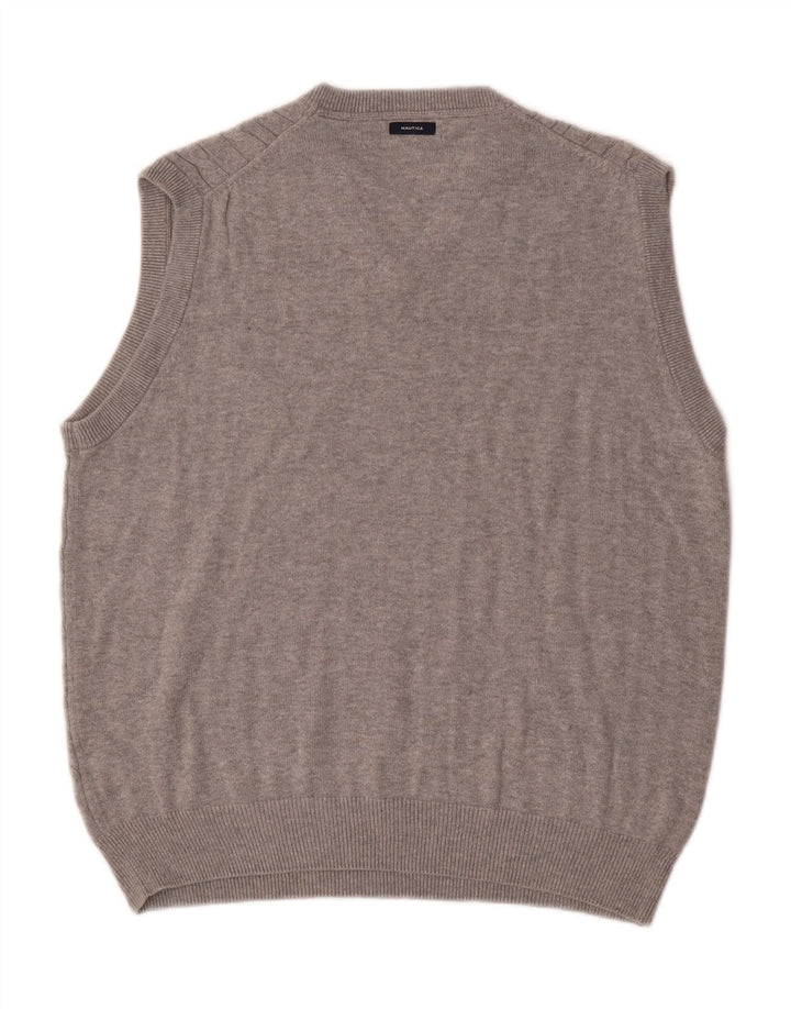 Nautica Herrevest Tank Top Medium Grå Bomuld