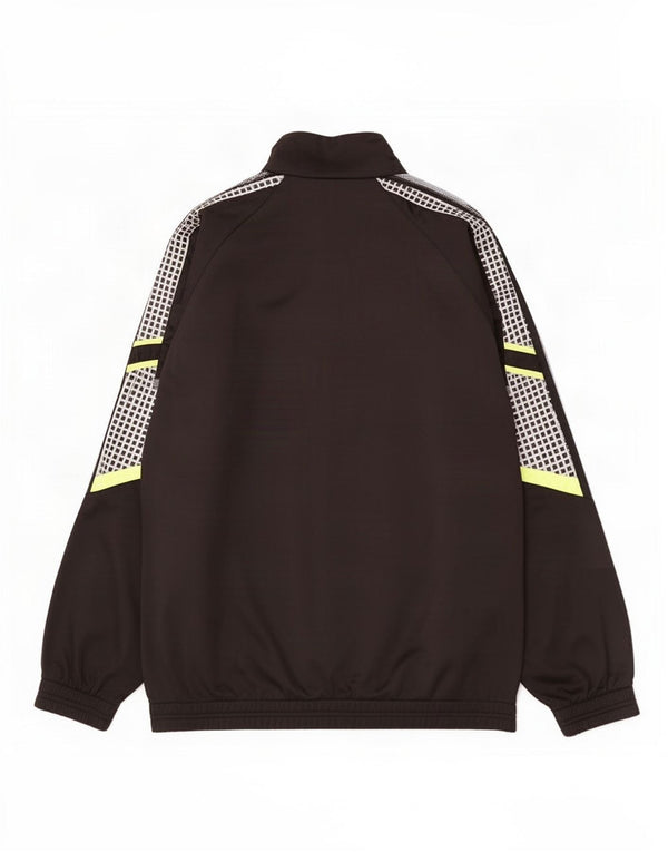 Diadora Mens Tracksuit Top Jacket UK 46 2XL Black Colourblock Polyester