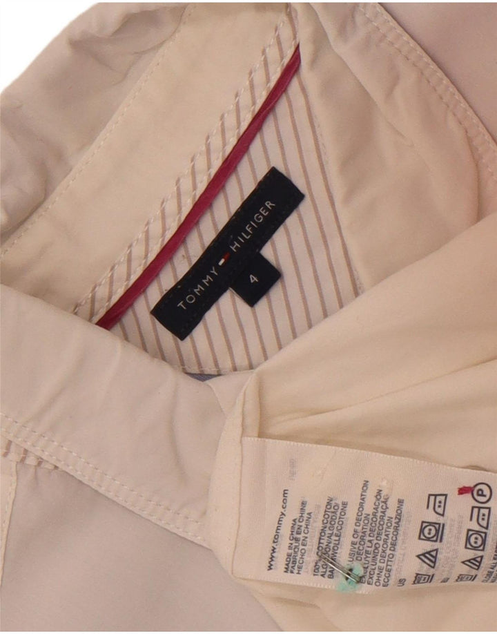 Tommy Hilfiger Dameskjorte US 4 Small White Colourblock Bomuld