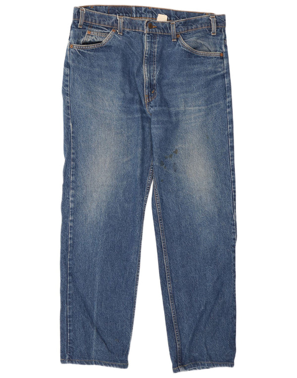 Levi's Herre 505 Straight Jeans W38 L30 Blå
