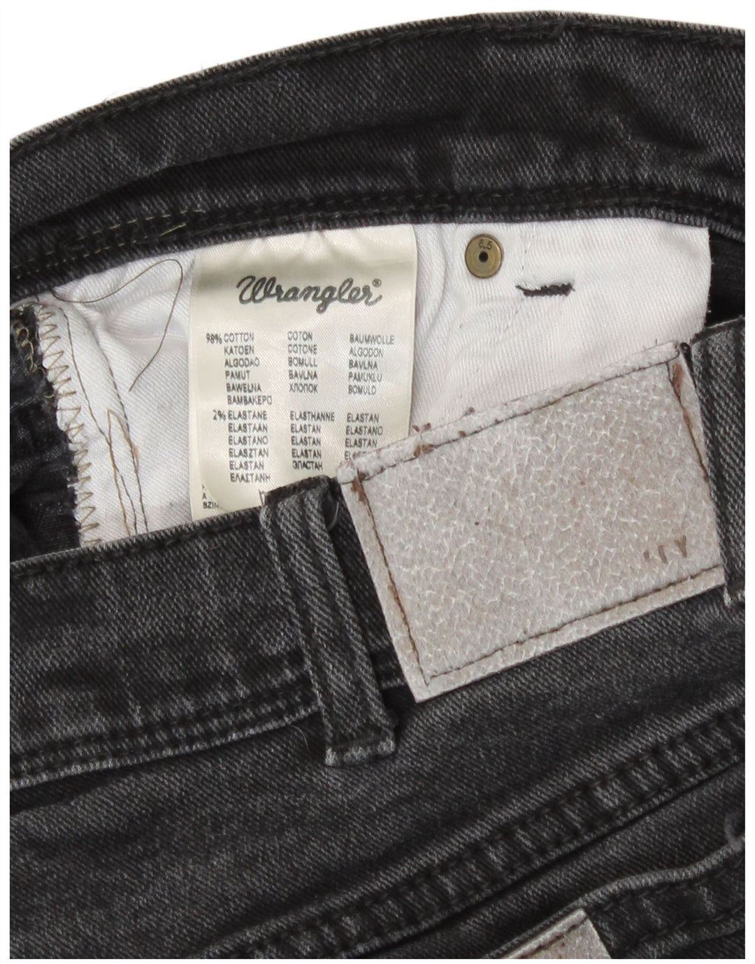 Wrangler Herre Regular Fit Straight Jeans W36 L32 Grå Bomuld