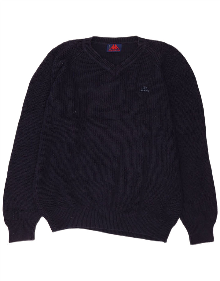 Kappa Herre V-hals sweater Medium Marineblå Bomuld
