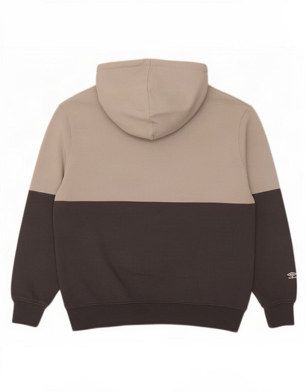 Umbro Grafisk hættetrøje til mænd Small Grå Colourblock Bomuld