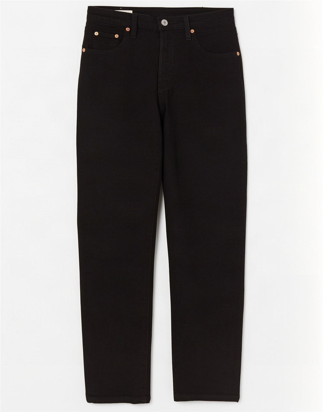 Levi's Dame 501 Straight Jeans W25 L30 Sort Bomuld