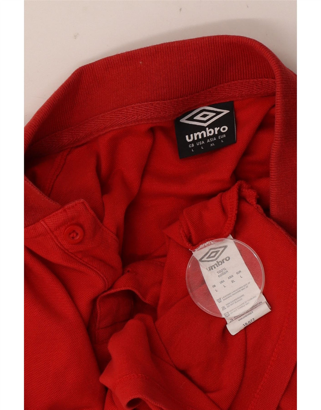 Umbro Herre Polo Shirt Stor Rød Bomuld