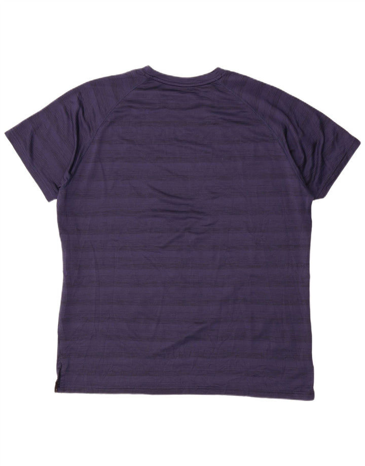 PUMA T-shirt top til mænd 2XL marineblå stribet