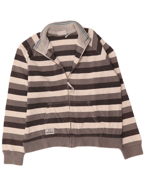 Woolrich Træningsdragt til mænd Topjakke XL Gråstribet bomuld