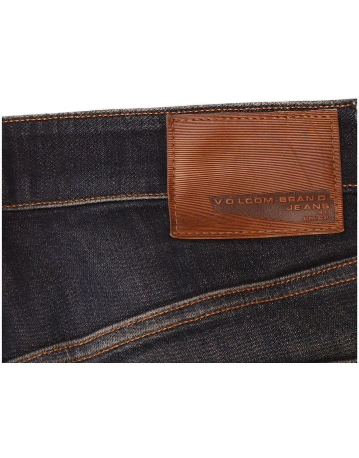 Volcom Dame Skinny Jeans W32 L31 Marineblå Bomuld
