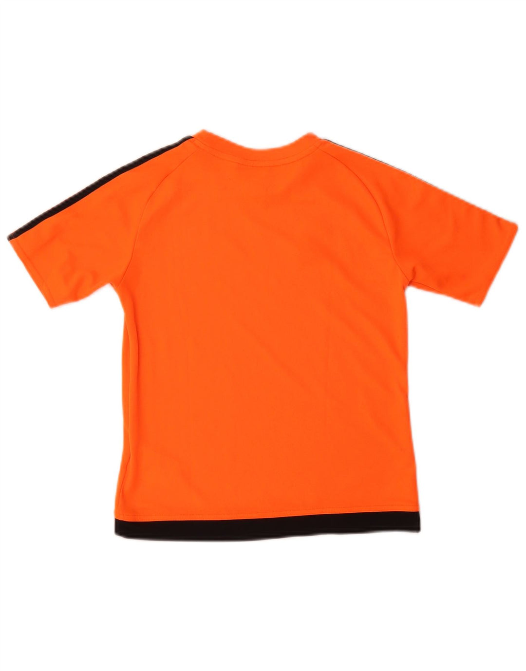 ADIDAS Boys Climalite T-Shirt Top 9-10 år Orange Colourblock Polyester