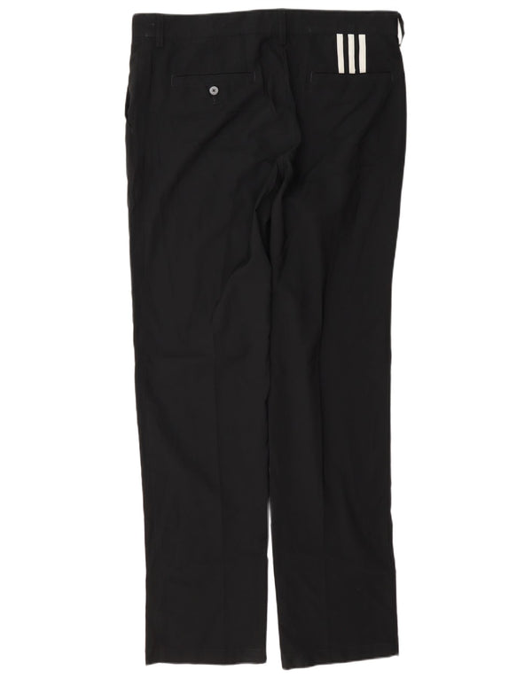 Adidas Herre Climalite Straight Chino Bukser W34 L34 Sort Polyester
