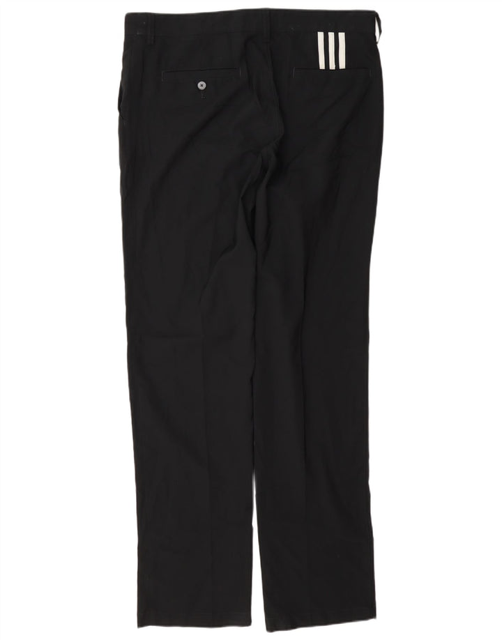 Adidas Herre Climalite Straight Chino Bukser W34 L34 Sort Polyester