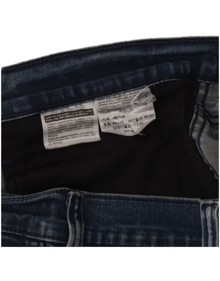 Levi's Herre 508 tilspidsede jeans W38 L34 Blå