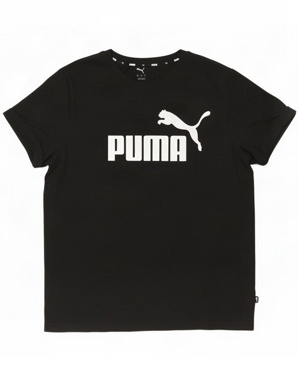 Puma Mens Graphic T-Shirt Top Large Black