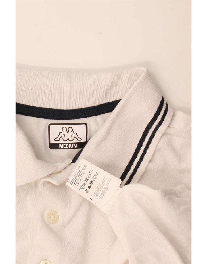 KAPPA herre poloshirt Medium hvid bomuld