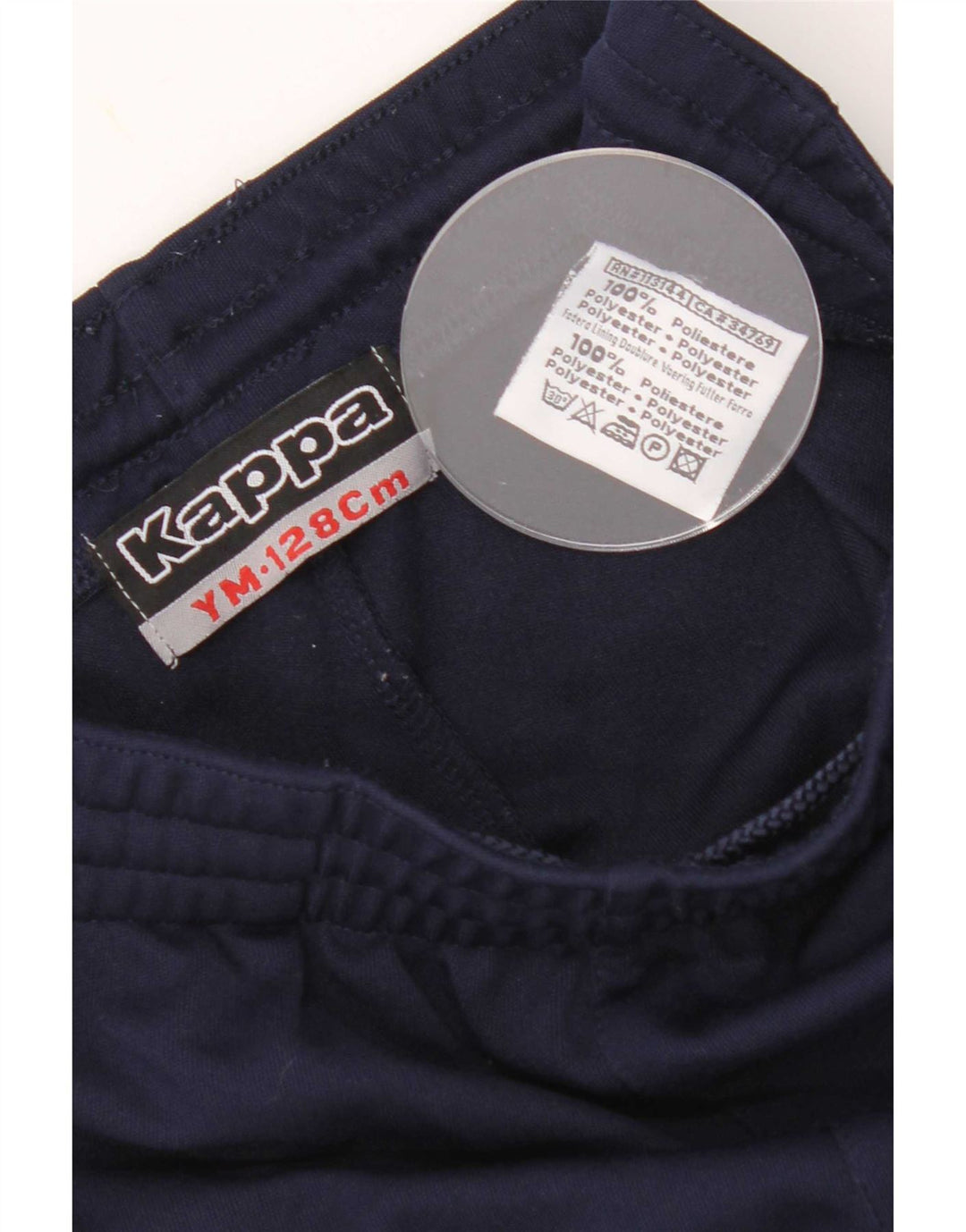 Kappa Boys Sports Shorts 7-8 år Medium Navy Blue Polyester