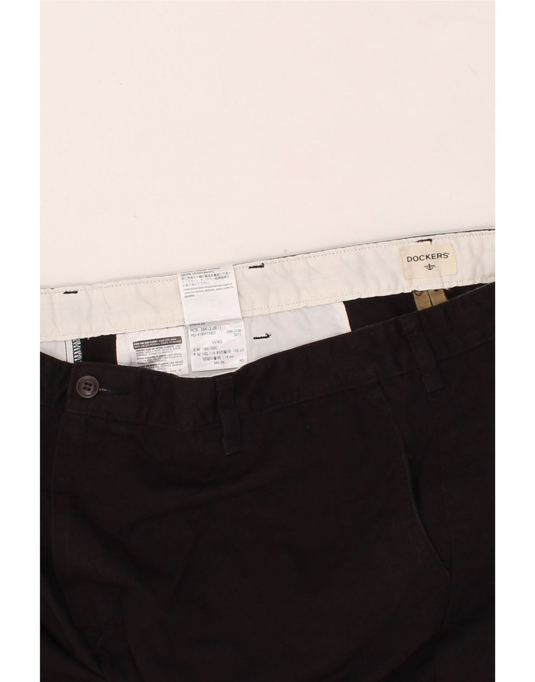 DOCKERS Mens Chino Shorts W40 XL Black Cotton Vintage Dockers and Second-Hand Dockers from Messina Hembry 