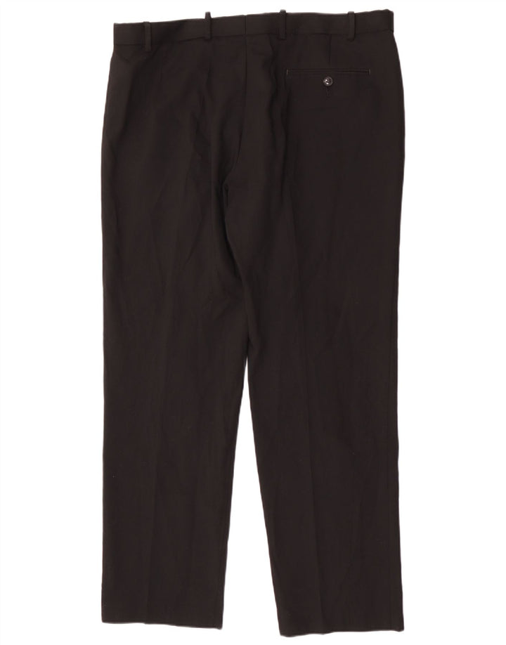 Marks & Spencer Herre Regular Fit Suit Bukser W38 L31 Sort Uld