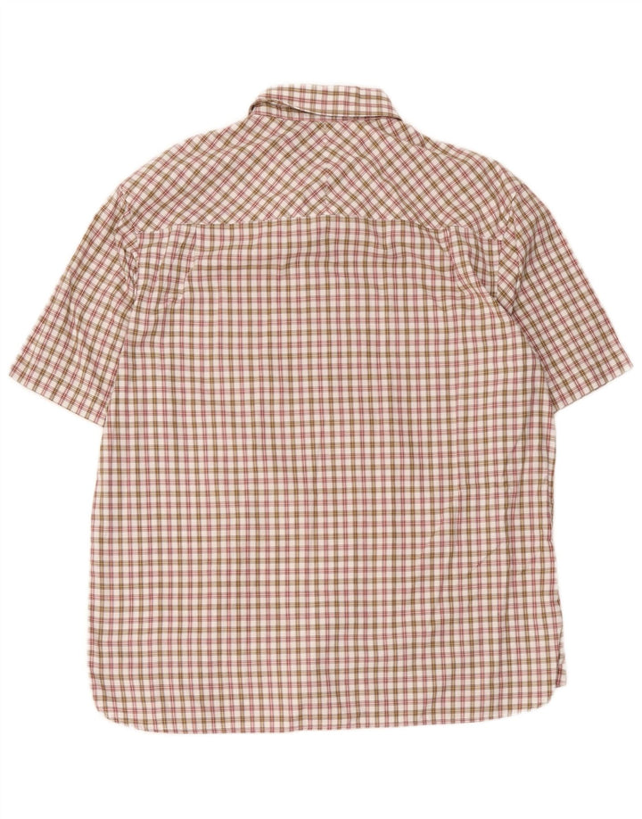 Fred Perry kortærmet herreskjorte XL flerfarvet ternet