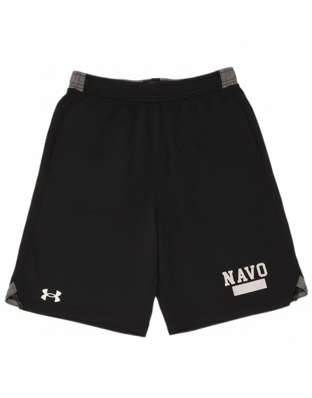 Under Armour Herre grafiske sportsshorts Small Black Colourblock Polyester