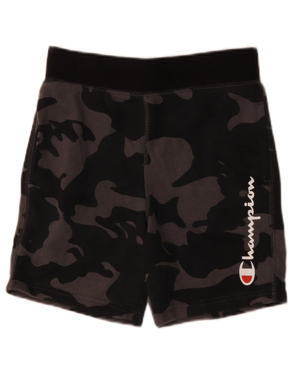 Champion Boys Graphic Sport Shorts 10-11 Years Medium Black Camouflage