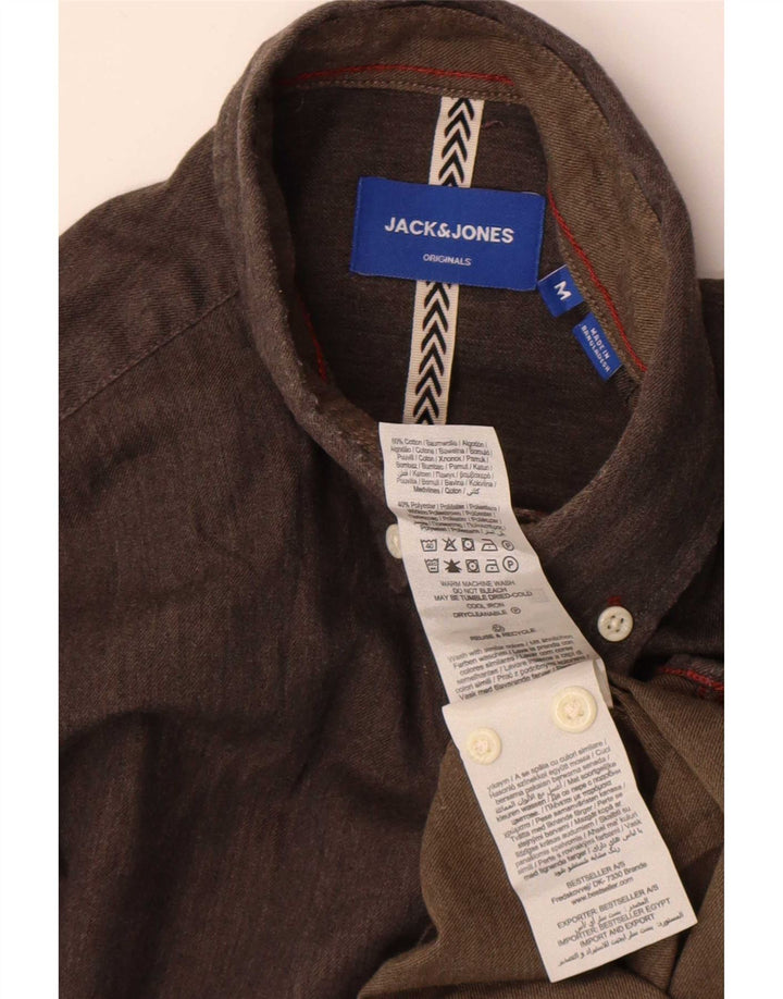 Jack & Jones herreskjorte mellemgrå bomuld