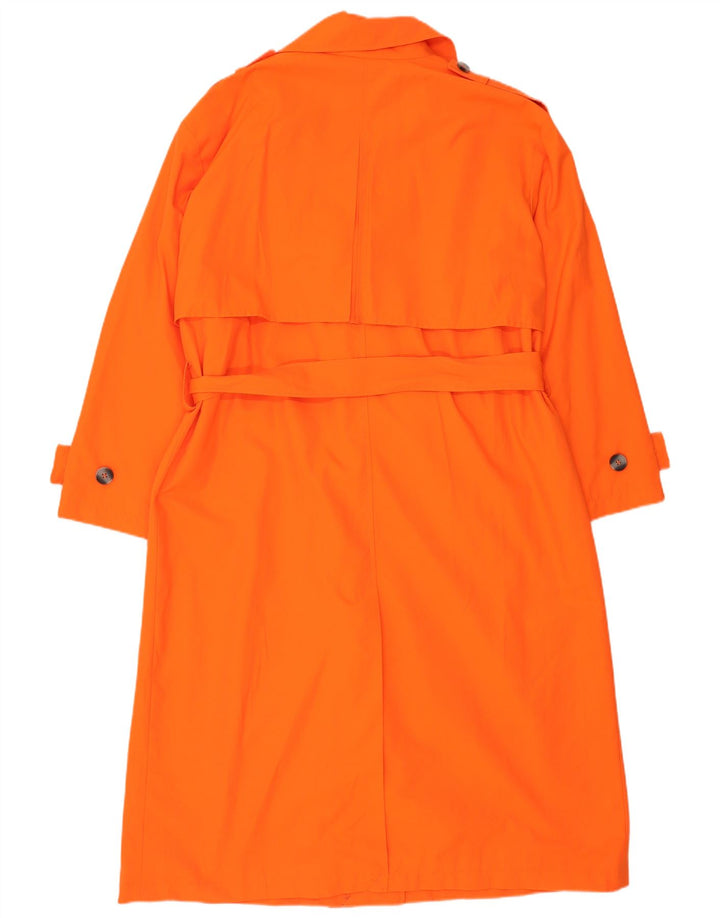 C&A Womens Oversized Trench Coat EU 44 XL Orange Bomuld