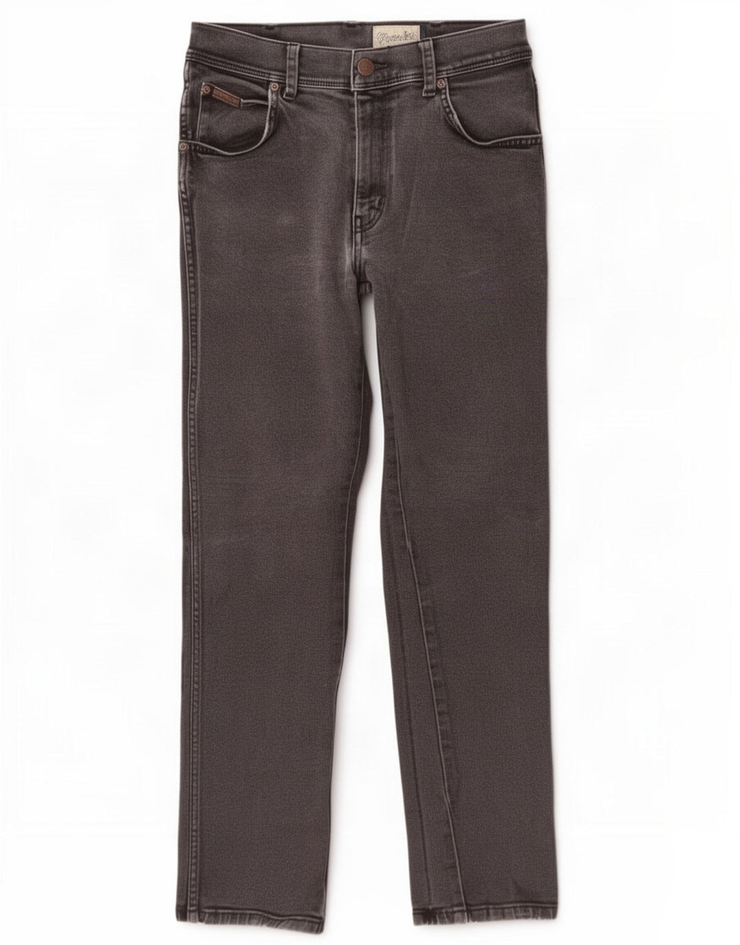 Wrangler Herre Texas Stretch Straight Jeans W32 L30 Grå Bomuld