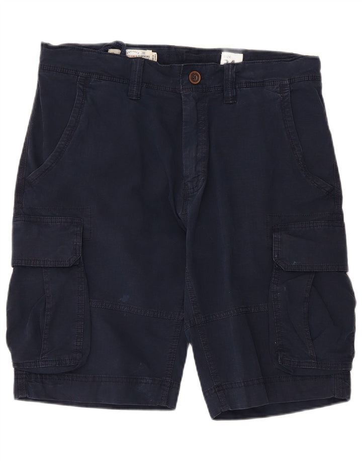 Fat Face Herre Cargo Shorts W34 Large Navy Blue Bomuld