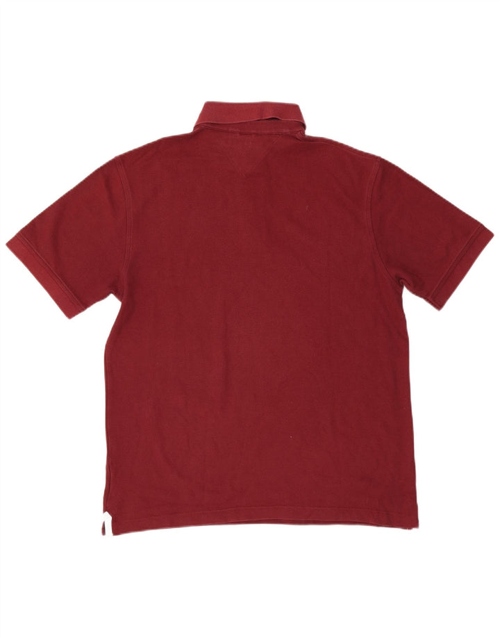 TOMMY HILFIGER Poloshirt til mænd Medium Bourgogne bomuld
